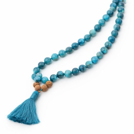Blue Apatite Mala