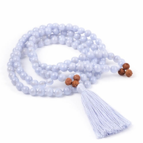 Blue Lace Agate Mala