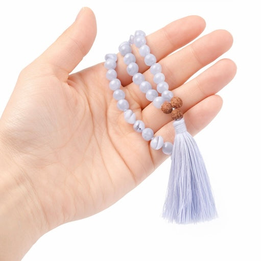 Blue Lace Agate Mala