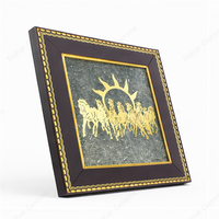 7 Horses on Raw Pyrite Frame