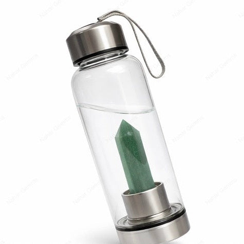 Aventurine Crystal Bottle