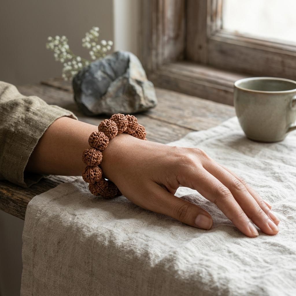 Natural 5 Mukhi Rudraksha Bracelet (Nepali)