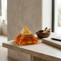 Carnelian Orgonite Pyramid