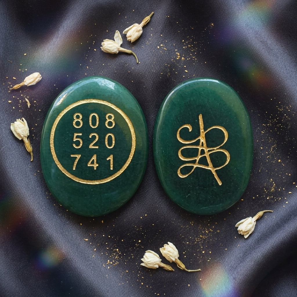 Green Jade Zibu Coin Symbol