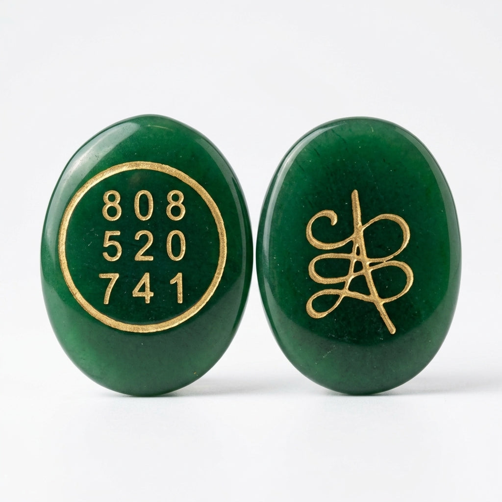 Green Jade Zibu Coin Symbol