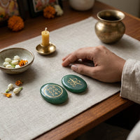 Green Jade Zibu Coin Symbol
