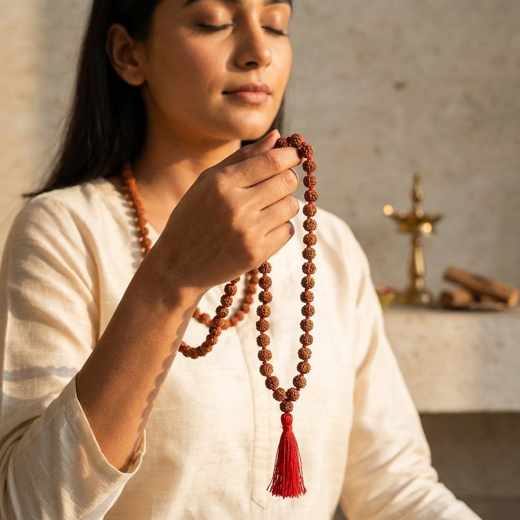 5 Mukhi Japa Rudraksha Mala