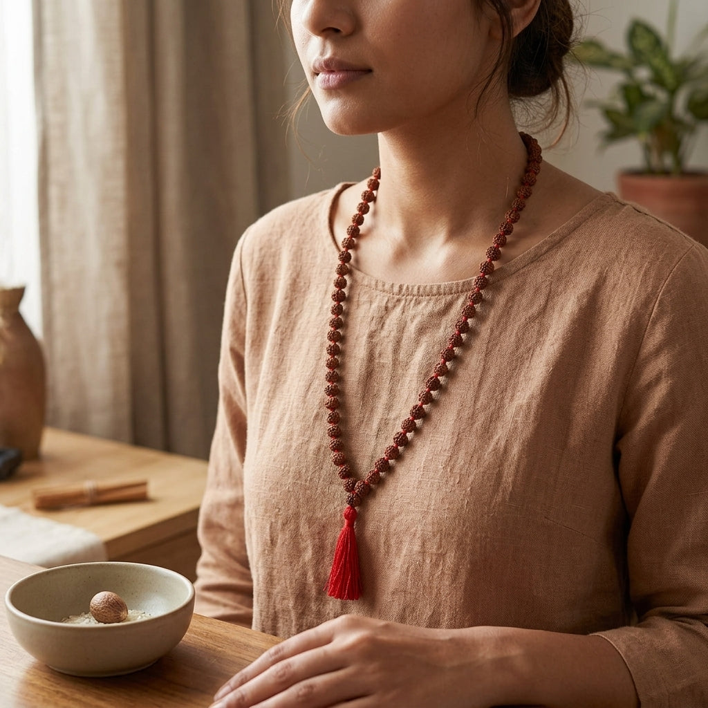 5 Mukhi Japa Rudraksha Mala