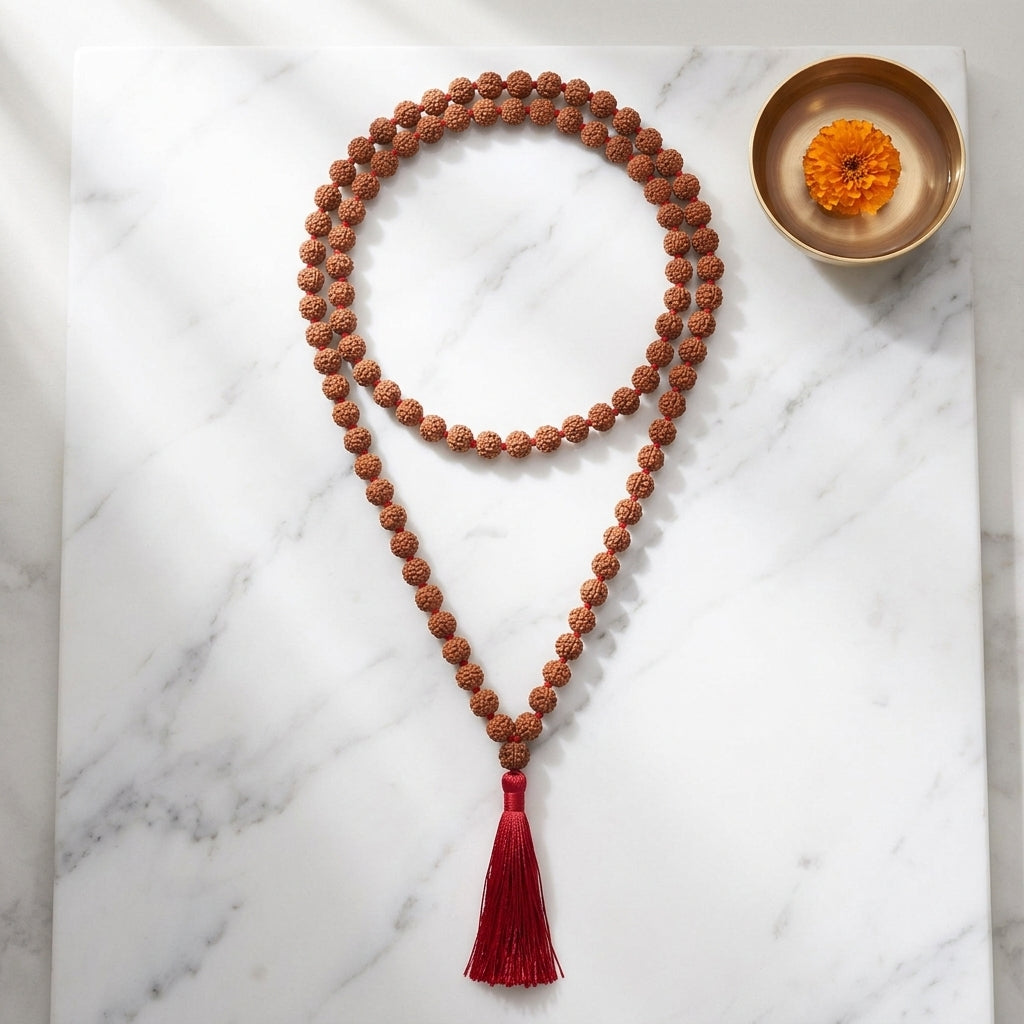 5 Mukhi Japa Rudraksha Mala