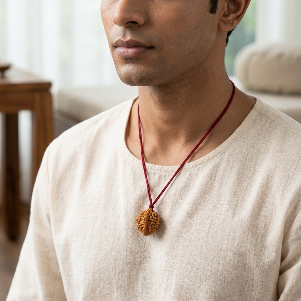 Natural 2 Mukhi Rudraksha (Indian)