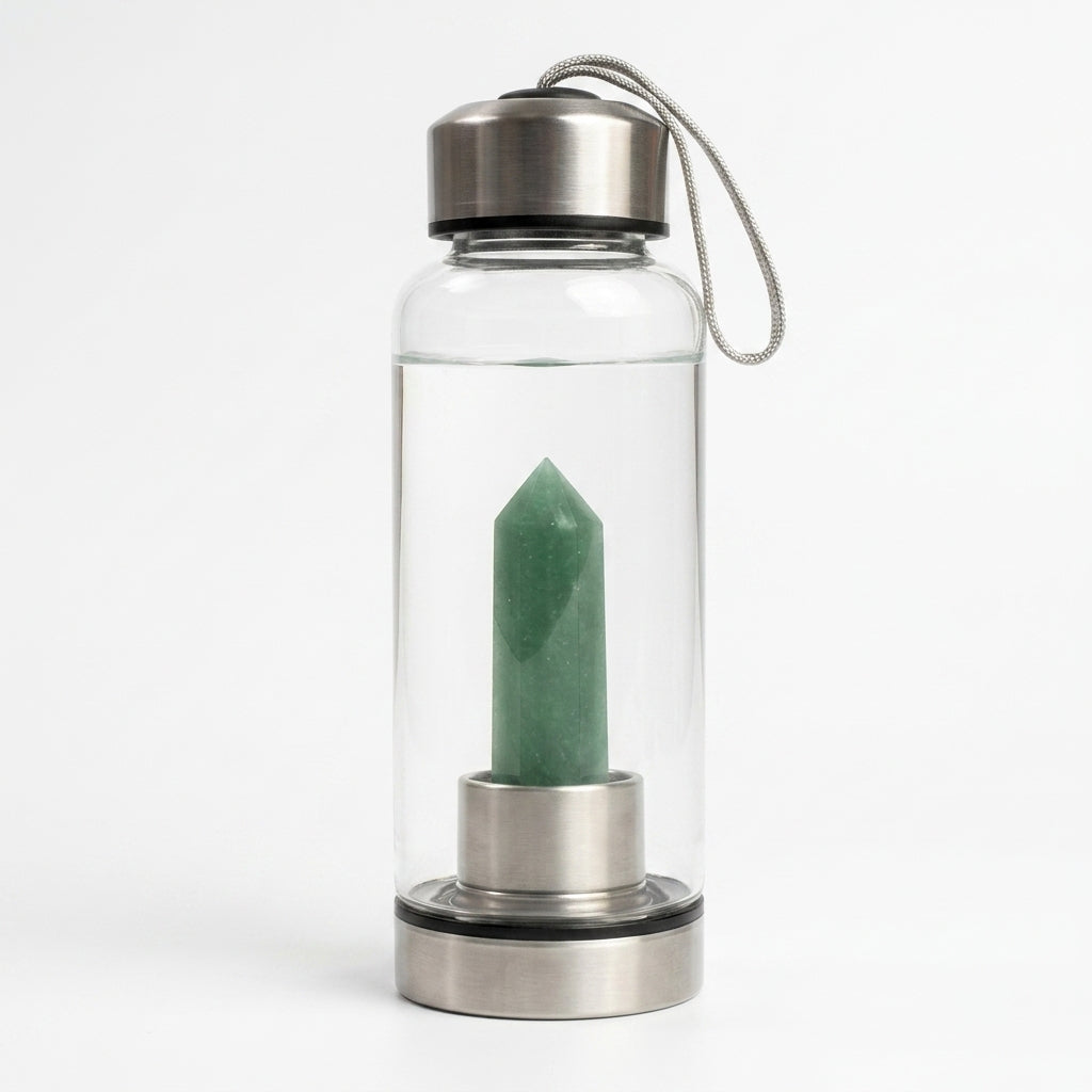 Aventurine Crystal Bottle
