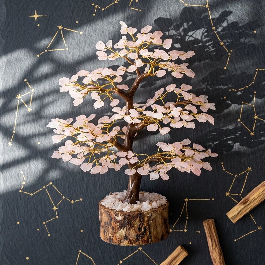 Honest Crystal Rose Quartz Tree