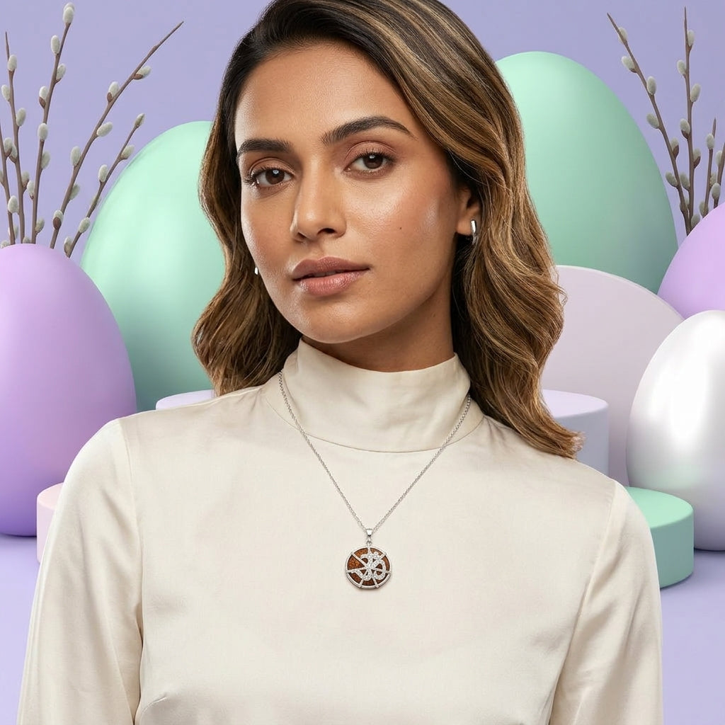 Luxury Rudraksha Om Pendant (Silver)