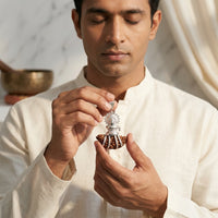 Luxury Rudraksha Lord Shiv Pendant With One Mukhi Rudraksha (Silver)