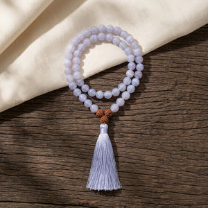 Blue Lace Agate Mala