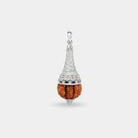 Rudraksha Pendant Inspired By Lord Hanuman (Silver)