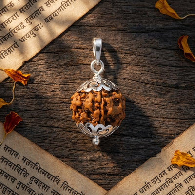 Rudraksha with capping (Silver)