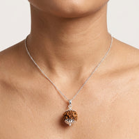 Rudraksha with capping (Silver)