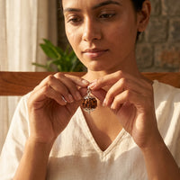 Rudraksha with capping (Silver)