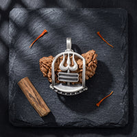One Mukhi Rudraksha Pendant Inspired By Lord Shiva (Silver)