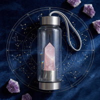 Rose Quartz Crystal Bottle