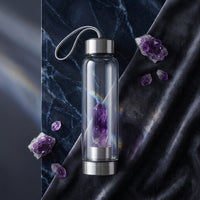 Amethyst crystal bottle