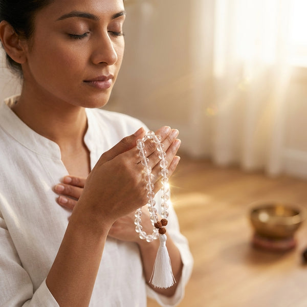 Clear Quartz Mala