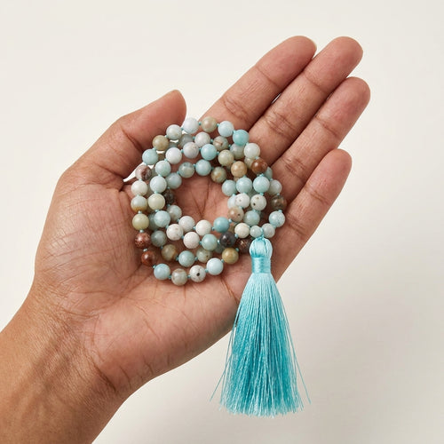 Amazonite Multi Color Mala