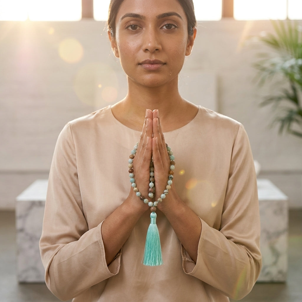 Amazonite Multi Color Mala