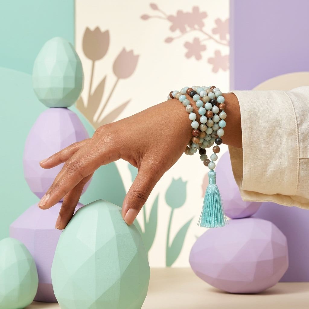 Amazonite Multi Color Mala